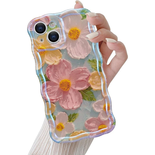 Bling Floral Phone Case for iPhone 14 Plus / 15 Plus