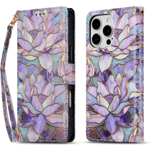 PU Leather Wallet Flip Case for iPhone 17